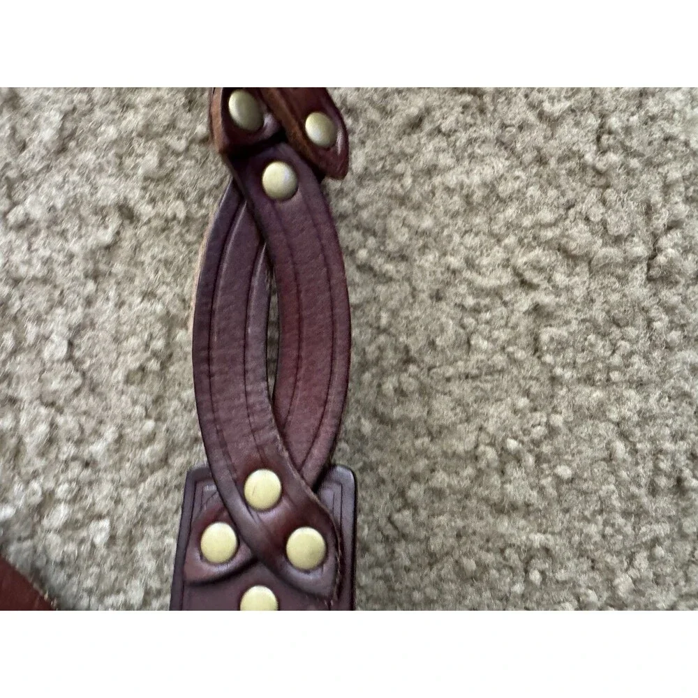 Fossil women's Brown Braided leather Belt Size M